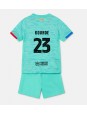 Barcelona Jules Kounde #23 Alternativní dres pro děti 2023-24 Krátký Rukáv (+ trenýrky)